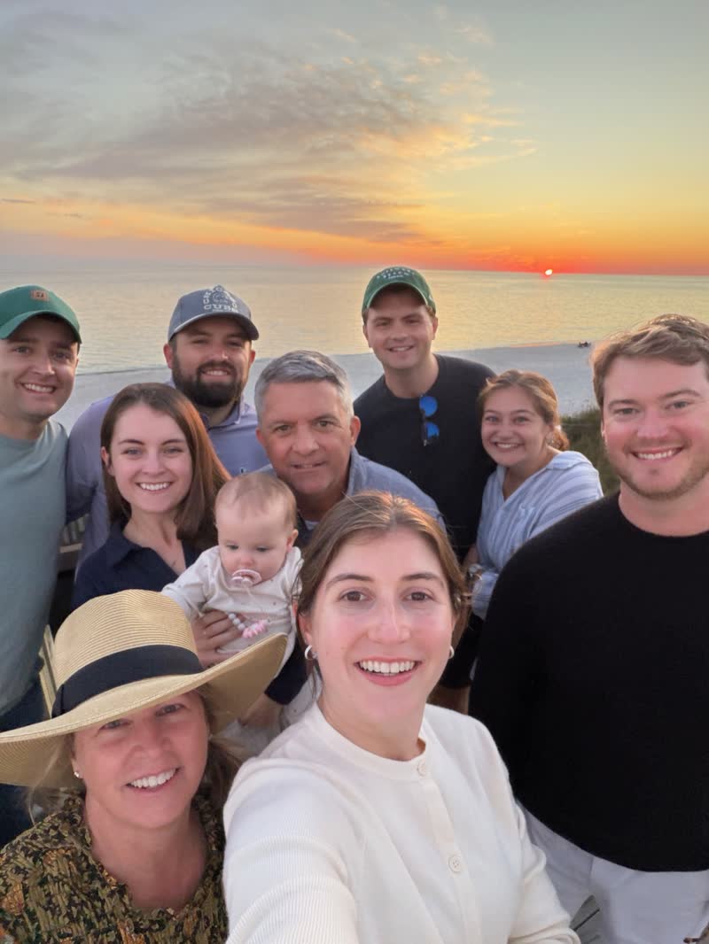 Family sunset photo on Cape Cod